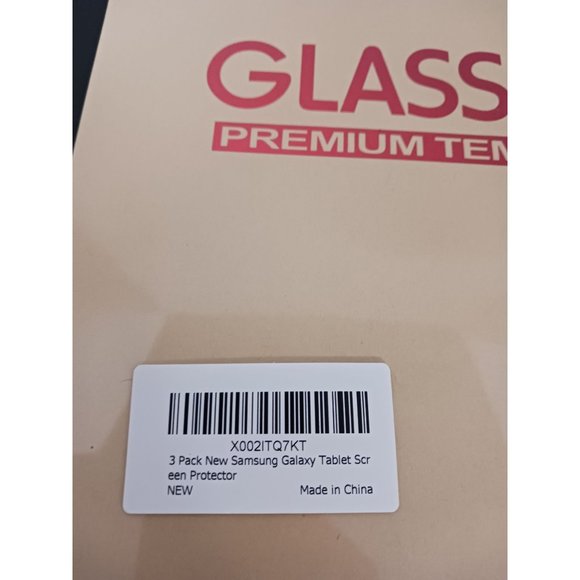 Sparin Glass Screen Protector Premium Tempered 3pk Samsung Galaxy Tablet NEW - Picture 2 of 4
